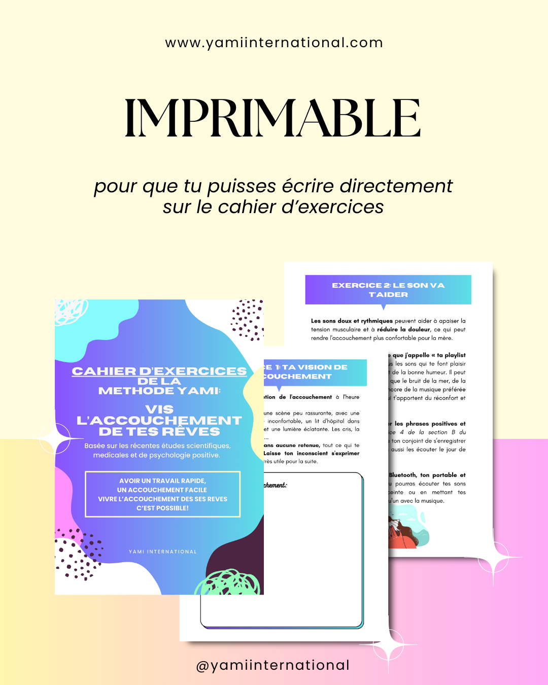 Le kit NAISSANCE DOUCE : le Livre + le Cahier d'Exercices